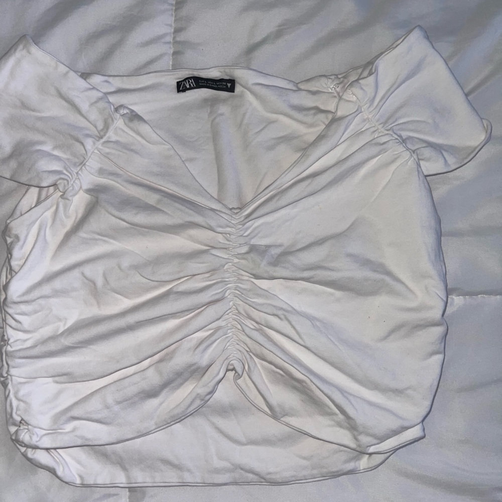 Zara off the shoulder Crop Top